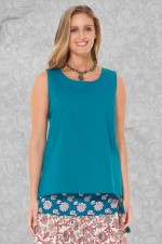 Martine Cotton Top - Teal