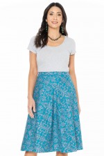 Beth Cotton Wrap Skirt in Berlin Print