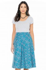 Beth Cotton Wrap Skirt in Berlin Print