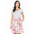 Melissa A-Line Cotton Skirt in Tunis Print