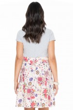 Melissa A-Line Cotton Skirt in Tunis Print