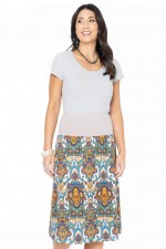 New Dita Cotton Reversible Skirt in Agean & Corfu Prints 