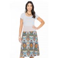 New Dita Cotton Reversible Skirt in Agean & Corfu Prints 