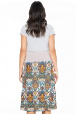 New Dita Cotton Reversible Skirt in Agean & Corfu Prints 