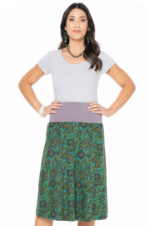 New Dita Cotton Reversible Skirt in Fiji & Berlin Prints 