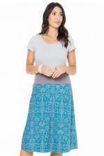 New Dita Cotton Reversible Skirt in Fiji & Berlin Prints 