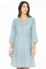 Yoshi Cotton Voile Kaftan in Agra Print