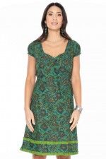 Gabriella Cotton Dress in Fiji Print