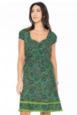 Gabriella Cotton Dress in Fiji Print