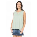 Martine  Cotton Top in Sage