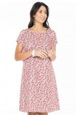 Amber Reversible Cotton Voile Dress in Ditsy & Agra Prints