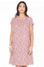 Amber Reversible Cotton Voile Dress in Ditsy & Agra Prints