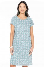 Amber Reversible Cotton Voile Dress in Ditsy & Agra Prints