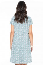 Amber Reversible Cotton Voile Dress in Ditsy & Agra Prints