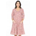 Angel Cotton Voile Dress in Ditsy Print