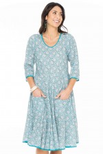 Angel Cotton Voile Dress in Agra Print