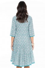 Angel Cotton Voile Dress in Agra Print