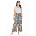 Claudia Cotton Trousers in Agean Print