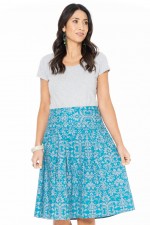 Shona Cotton Skirt in Berlin Print