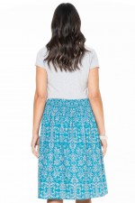 Shona Cotton Skirt in Berlin Print