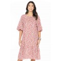 Trivedi Billow Sleeve Dress in Ditsy Print