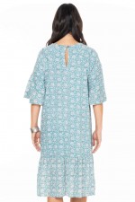 Trivedi Billow Sleeve Dress in Agra Print