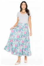 Gigi Frill Skirt in Crete Print