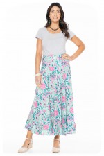 Gigi Frill Skirt in Crete Print