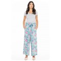 Nat Rayon Trouser with pockets in Crete Print