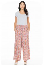 Nat Rayon Trouser with pockets in Rhodes Print