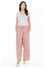 Nat Rayon Trouser with pockets in Rhodes Print