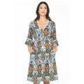 Nanika Rayon Dress in Agean Print 