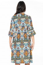 Nanika Rayon Dress in Agean Print 