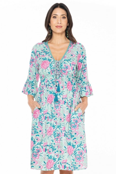 Nanika Rayon Dress in Crete Print 