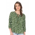 Palais L/S Rayon Top in Elba Print