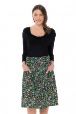 Shona Cotton Skirt in Spark Print