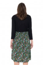 Shona Cotton Skirt in Spark Print