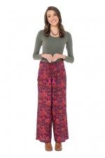 Nat Rayon Trouser with pockets in Malta Print