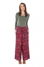 Nat Rayon Trouser with pockets in Malta Print