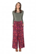 Nat Rayon Trouser with pockets in Malta Print