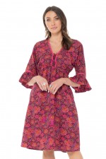 Nanika Rayon Dress in Malta Print 