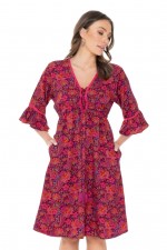 Nanika Rayon Dress in Malta Print 