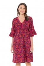 Nanika Rayon Dress in Malta Print 