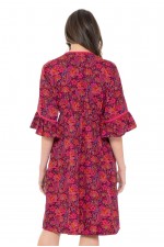 Nanika Rayon Dress in Malta Print 